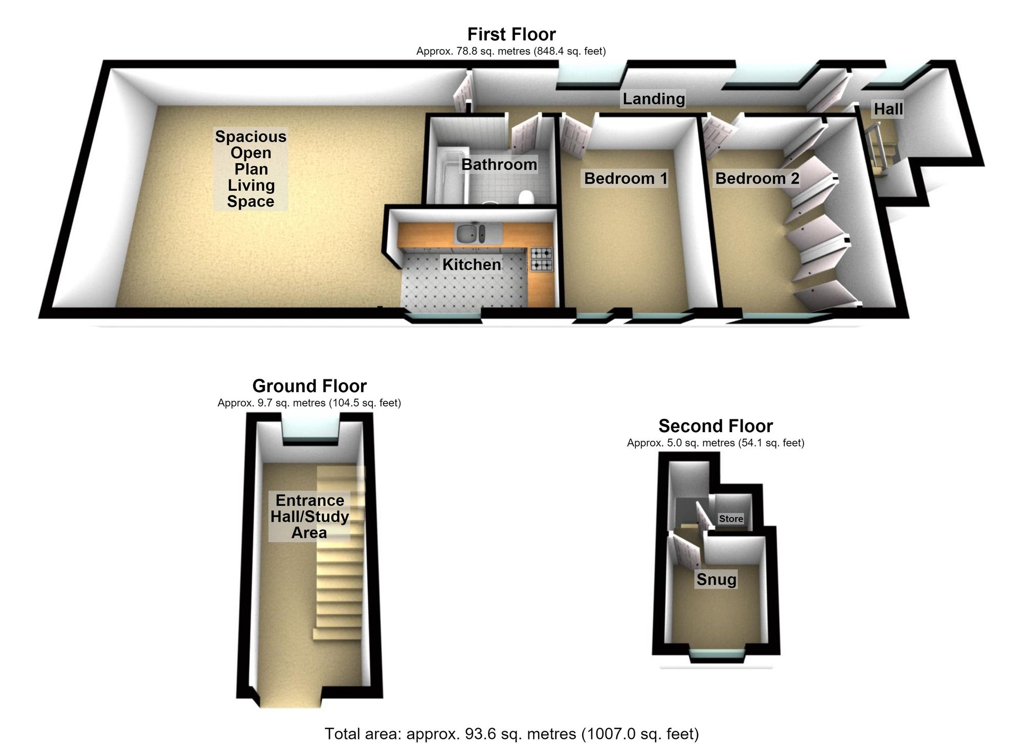 2 Court Mews Irthlingborough Road, Wellingborough floorplan