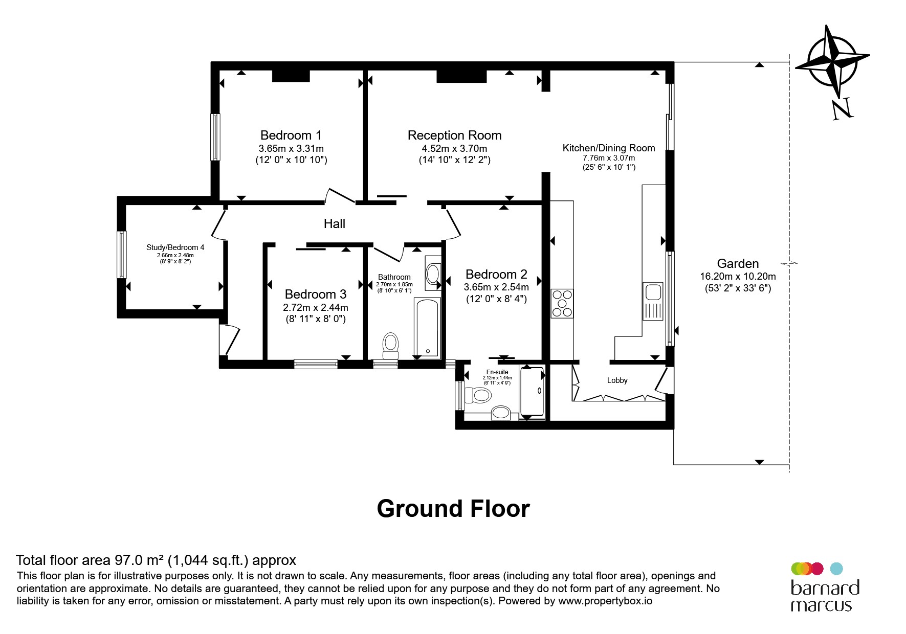 7, Harding Road, Epsom floorplan