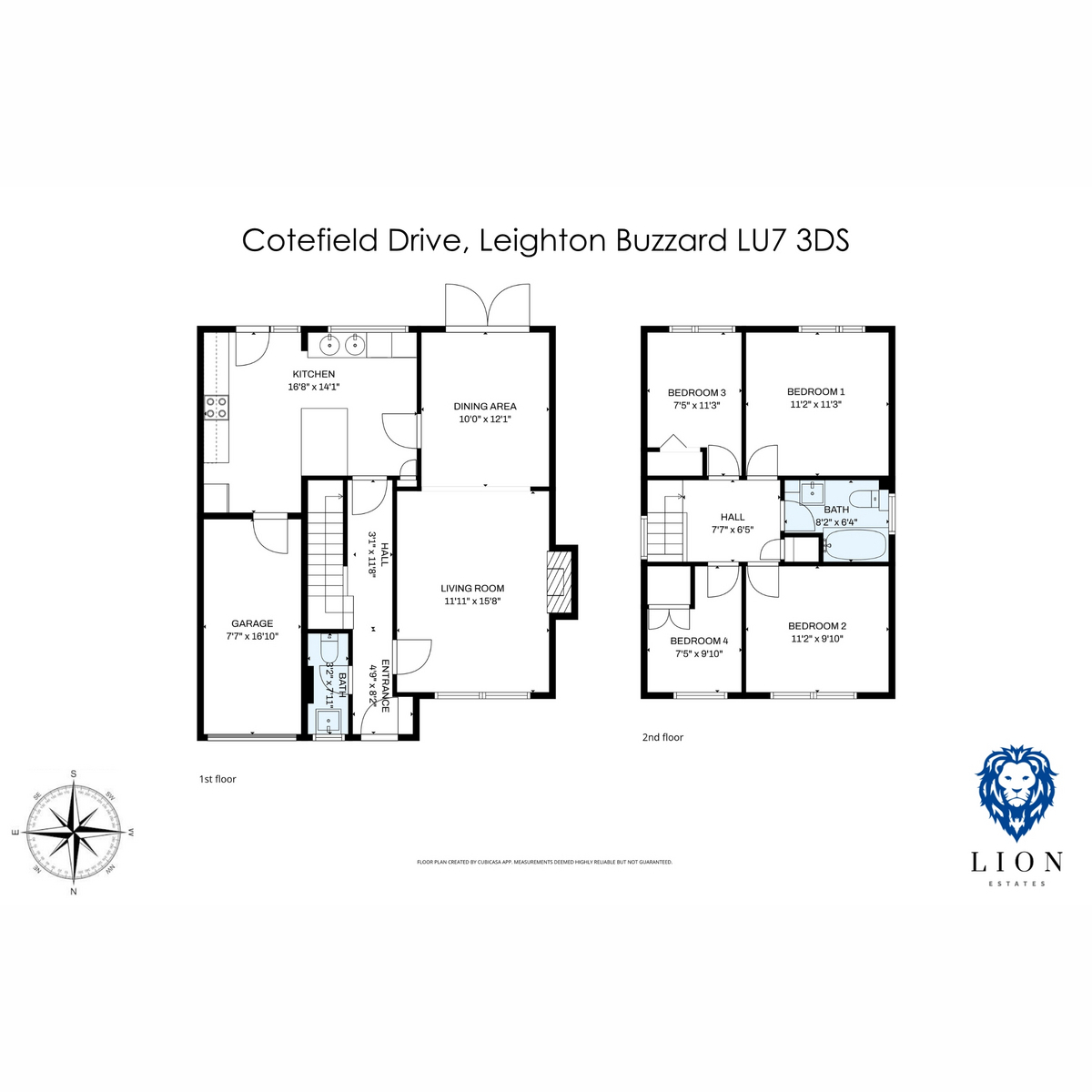 8, Cotefield Drive, Leighton Buzzard floorplan