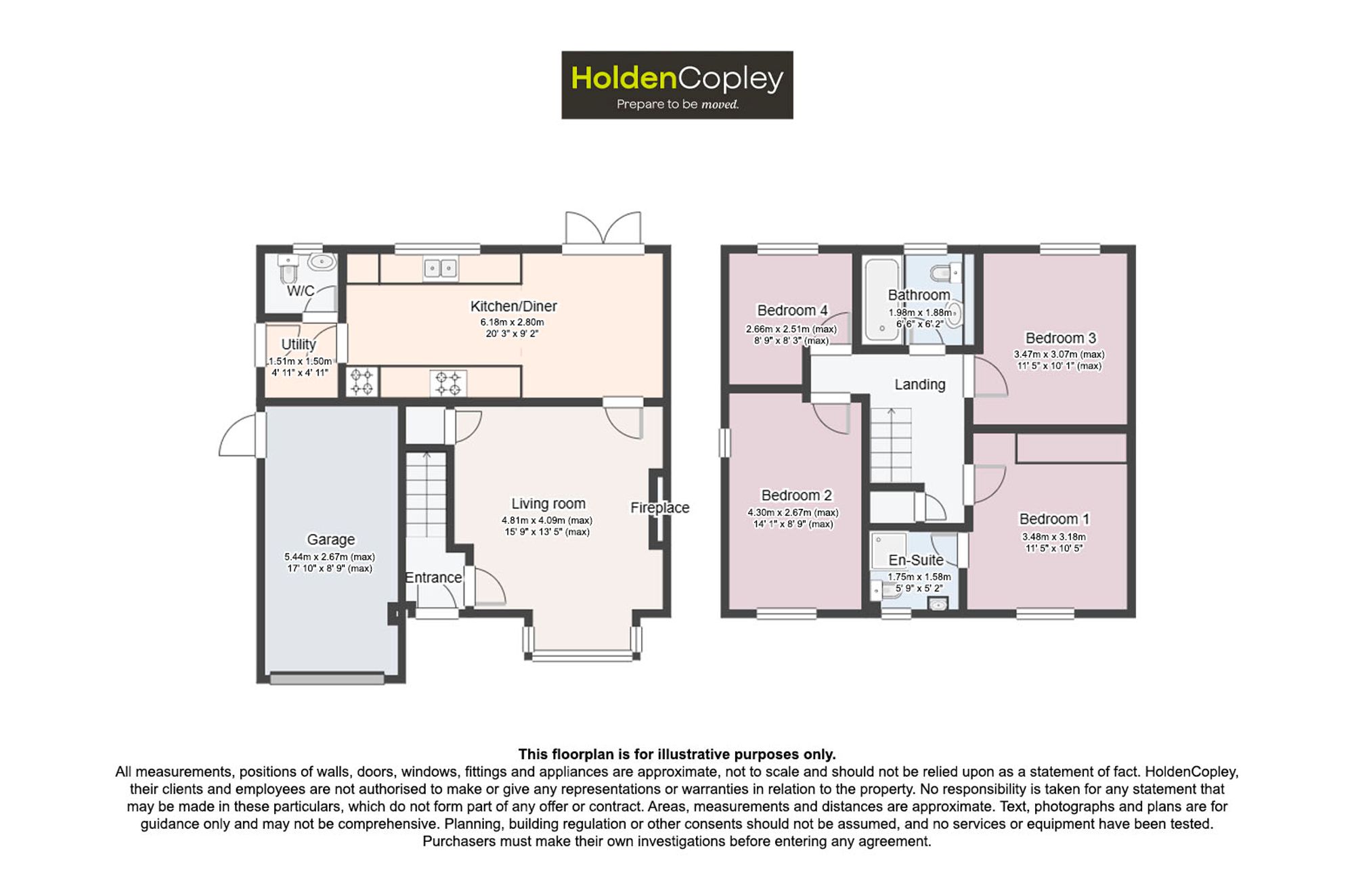 4 Studland Close, Mansfield floorplan