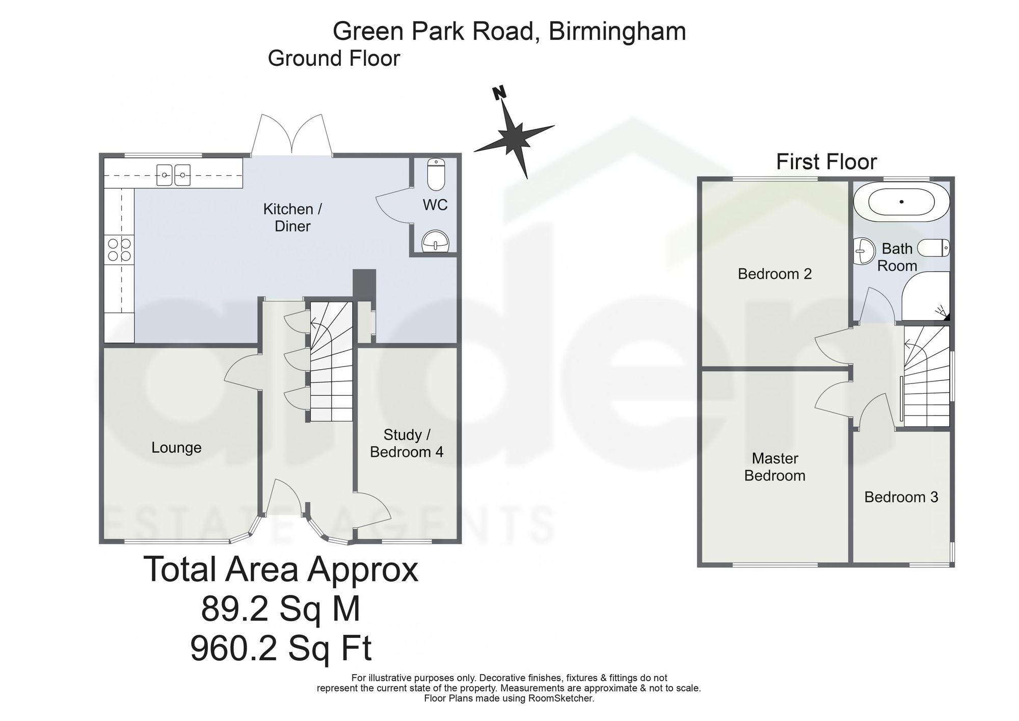 81 Green Park Road, Birmingham floorplan