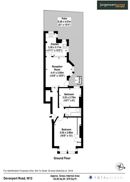107 Devonport Road, Flat A, London floorplan