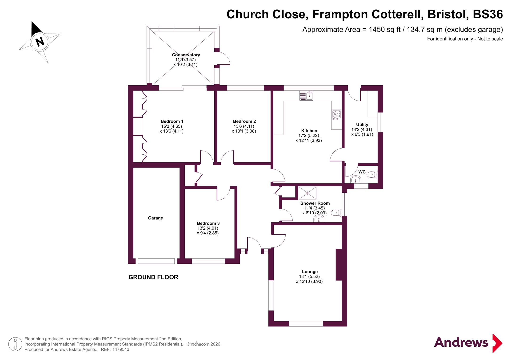 6, Church Close, Bristol floorplan