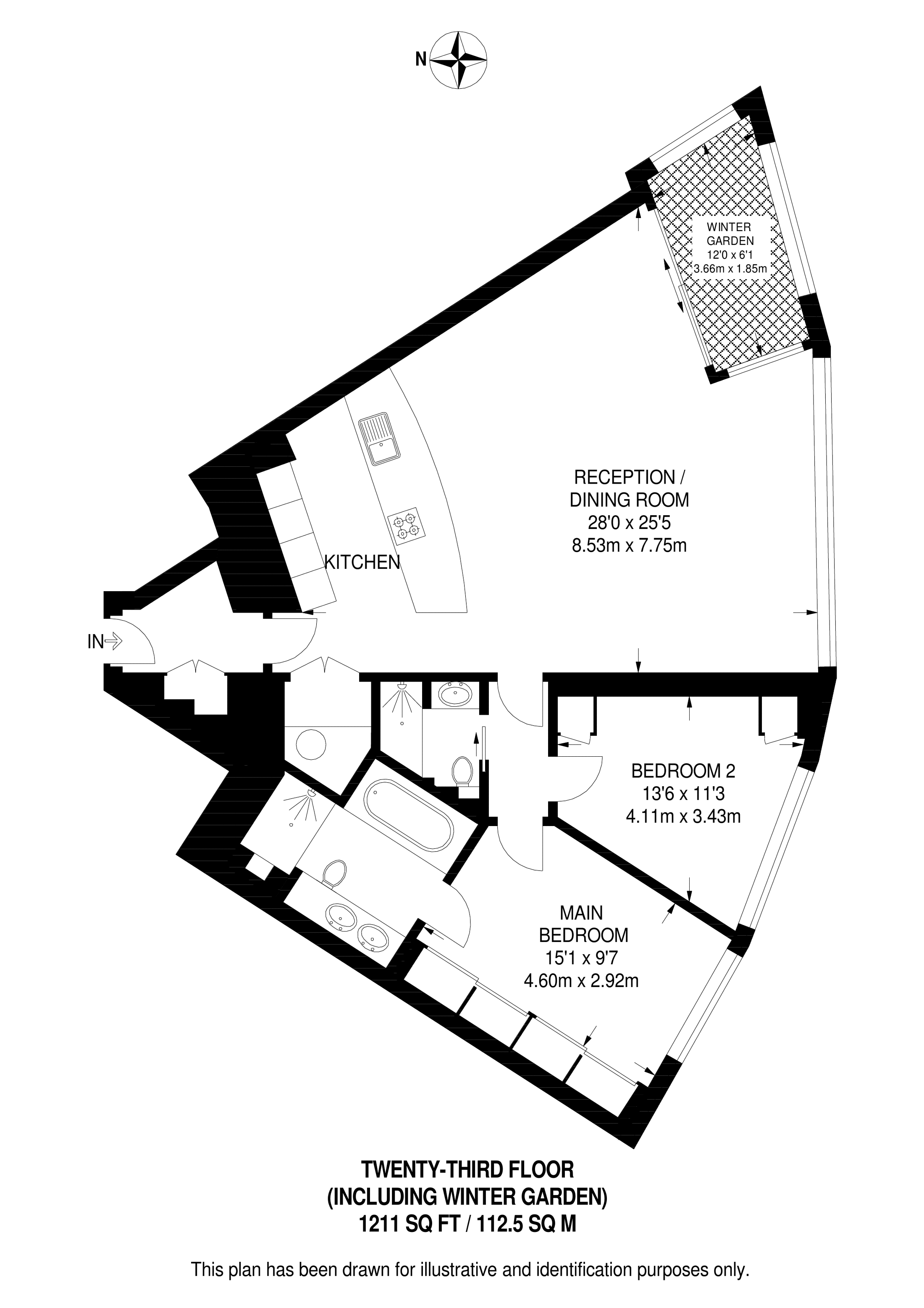 The Tower, St George Wharf, Vauxhall floorplan