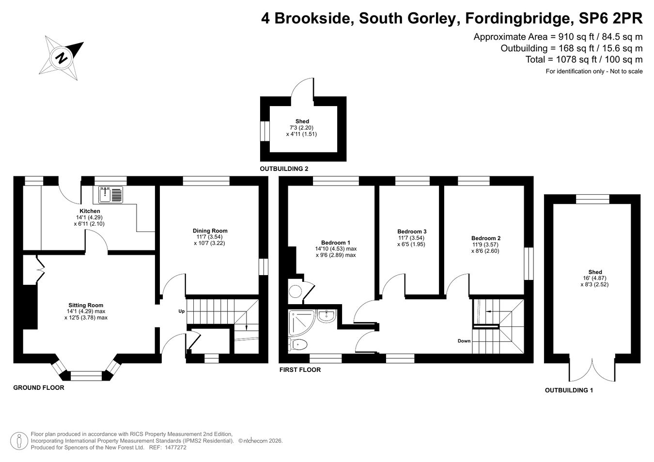 4, Brookside, Fordingbridge floorplan