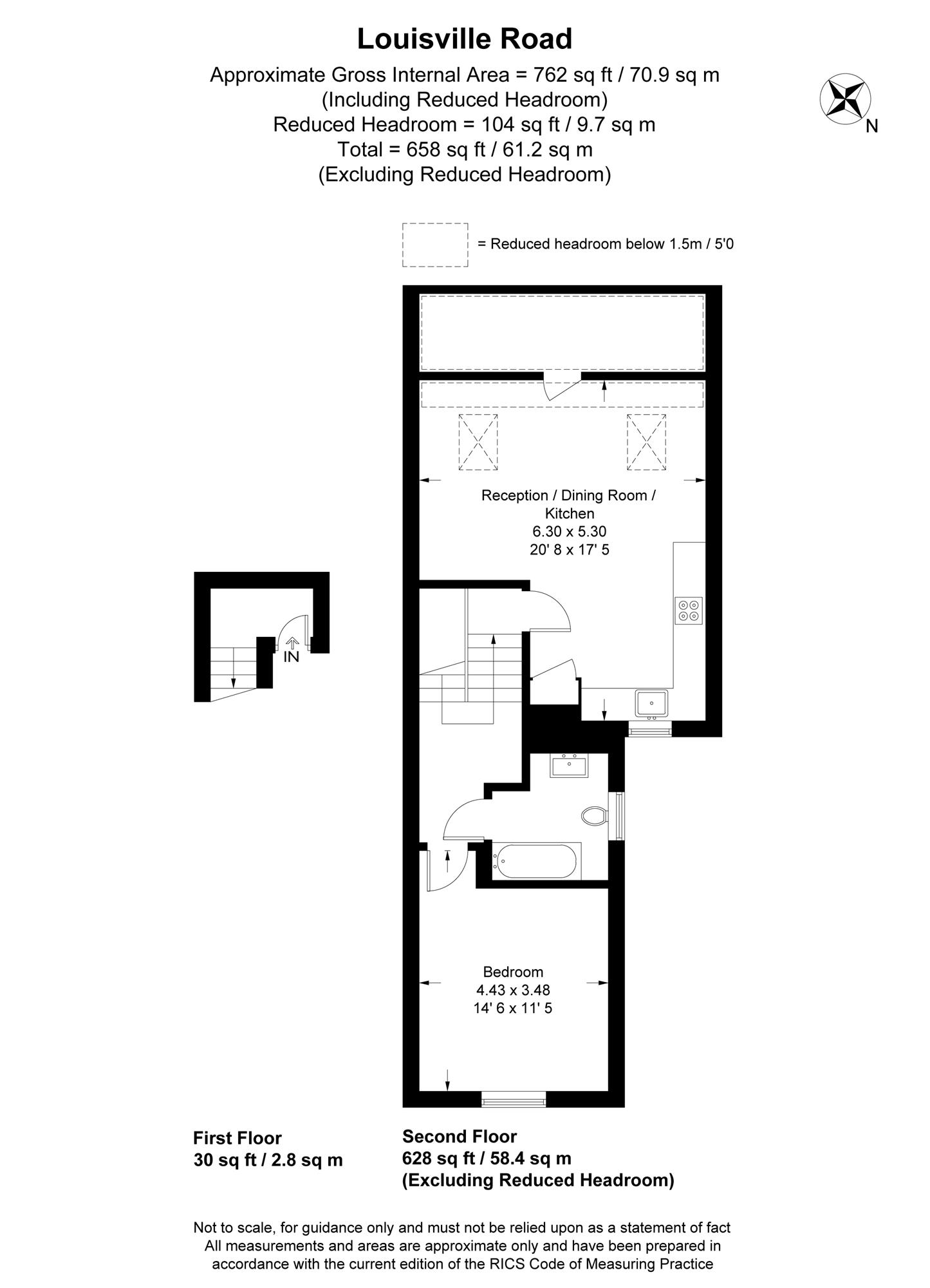 Flat 3,, Louisville Road, Balham floorplan