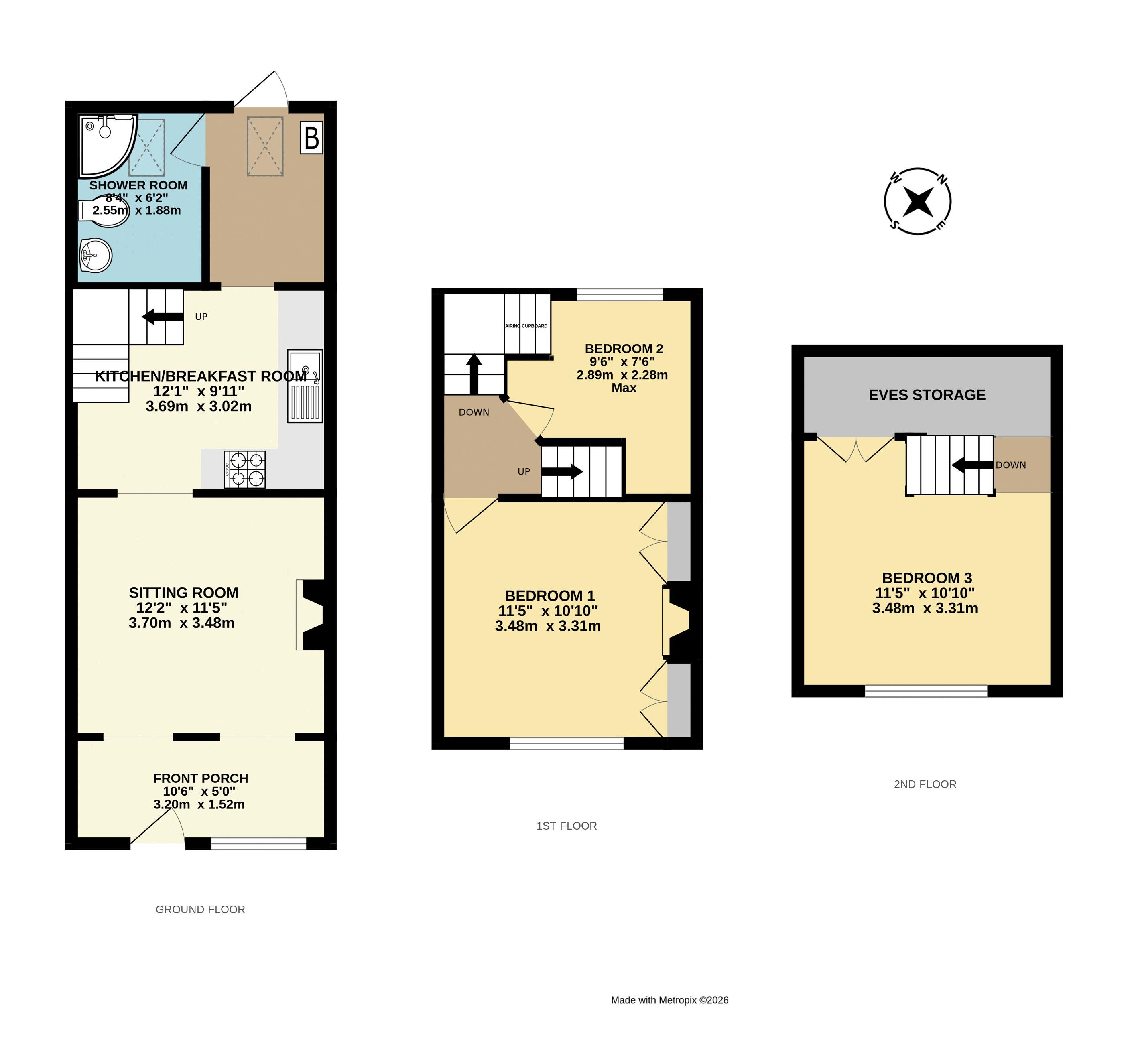 3, Hillside, Chard floorplan