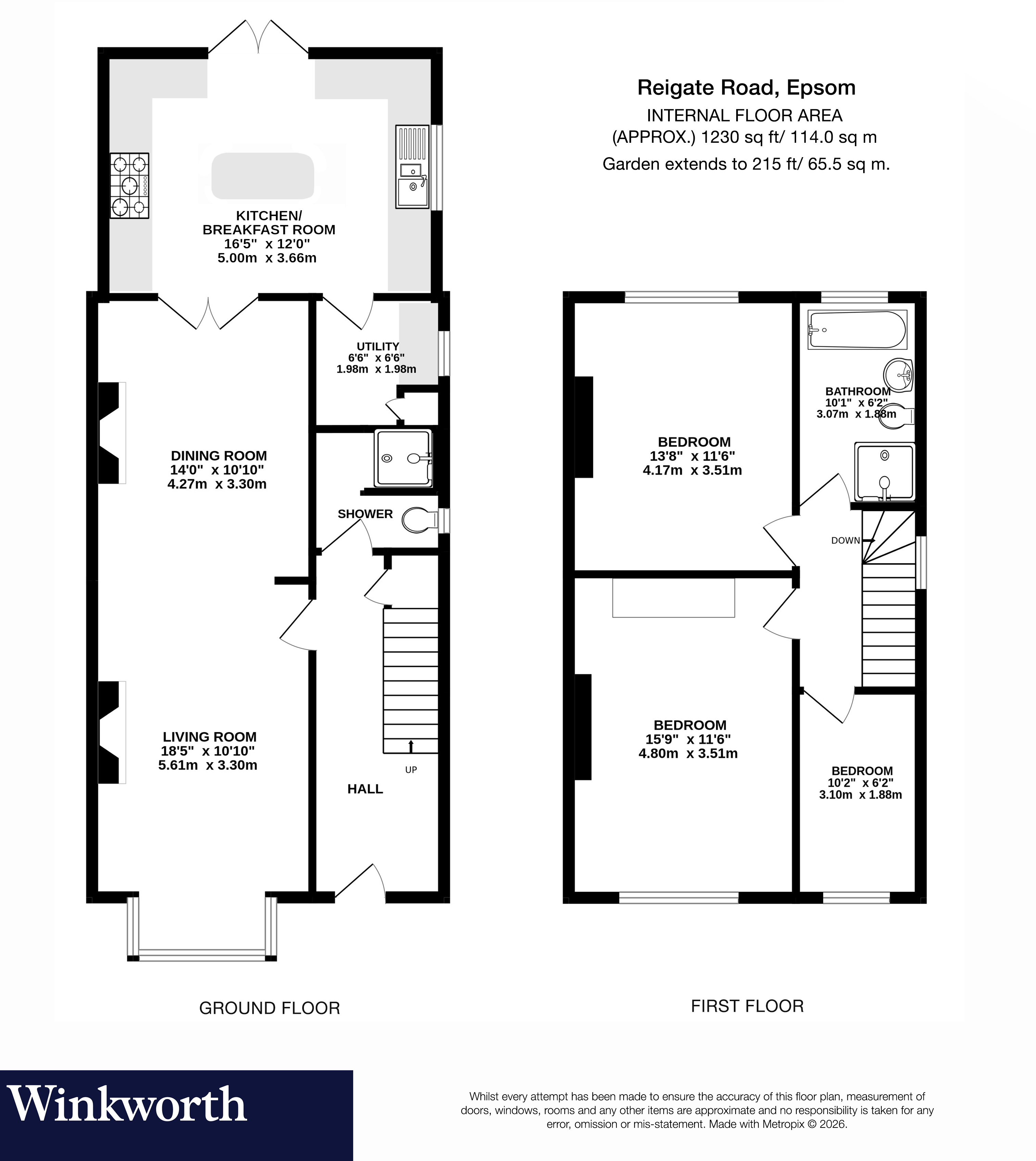 311, Reigate Road, Surrey floorplan