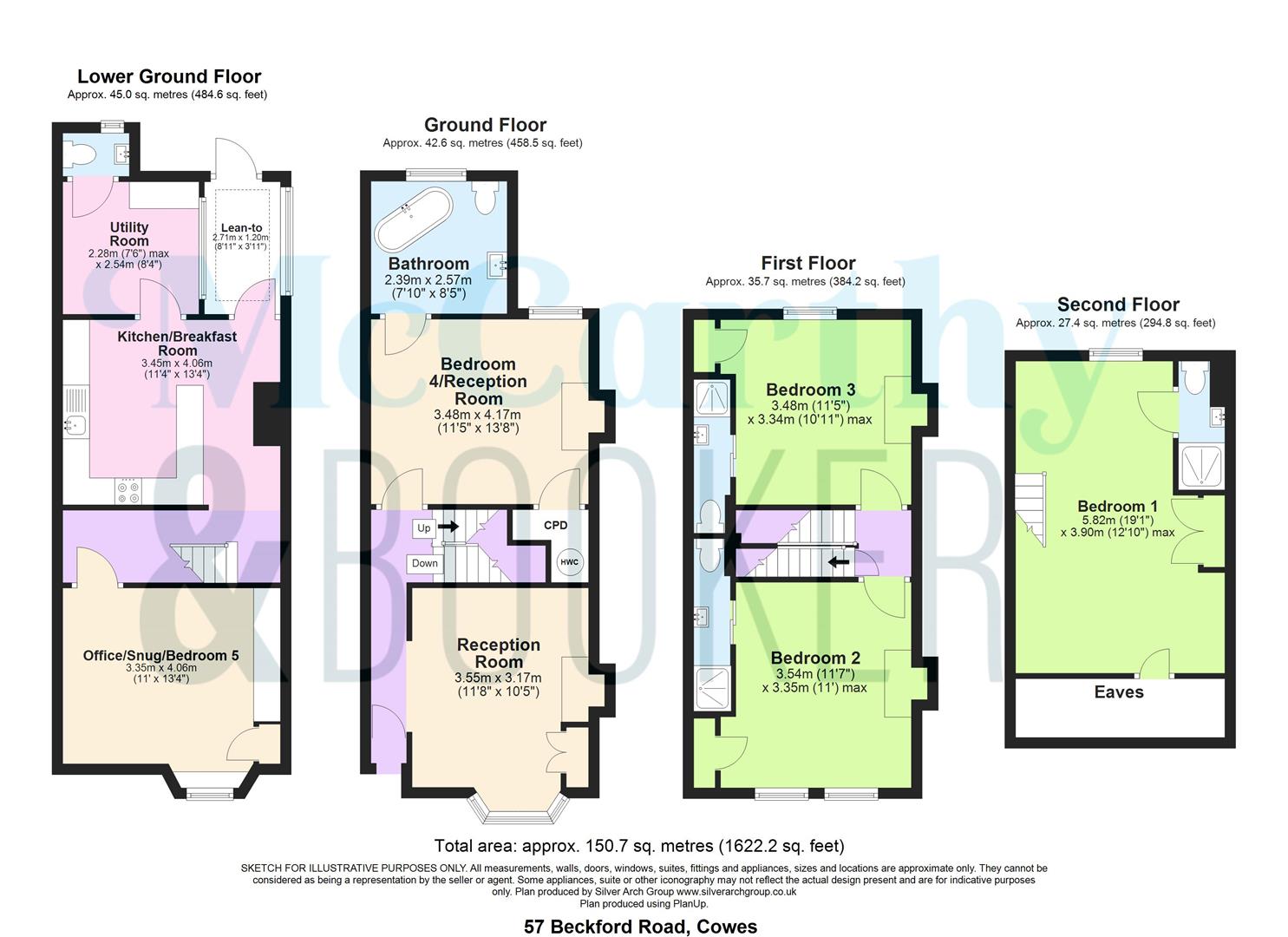 57, Beckford Road, Cowes floorplan