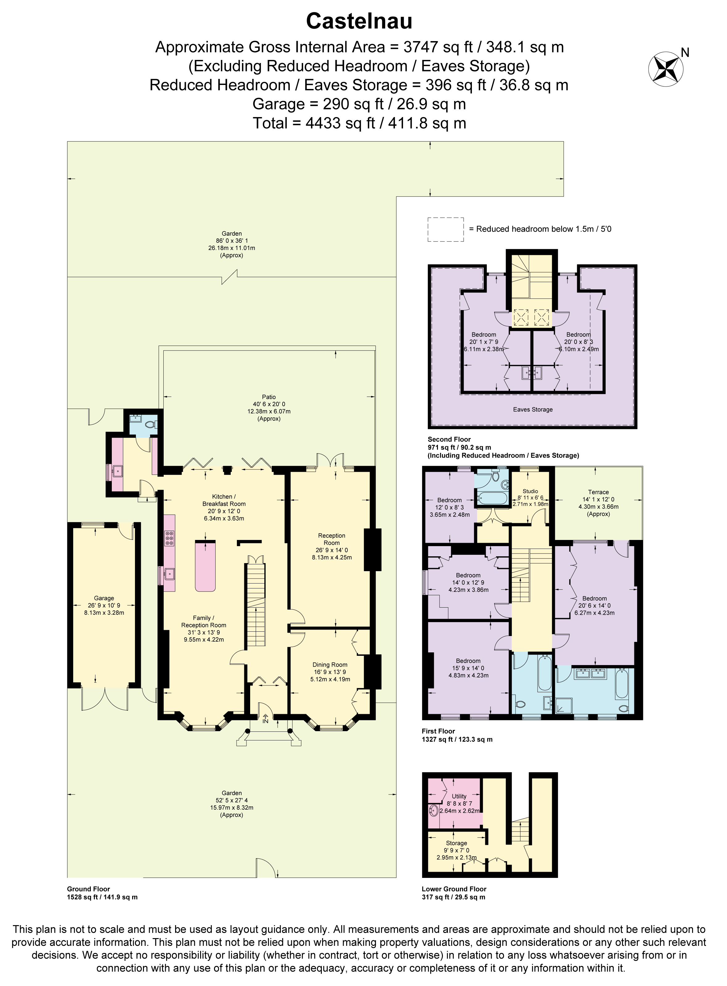 143, Castelnau, London floorplan