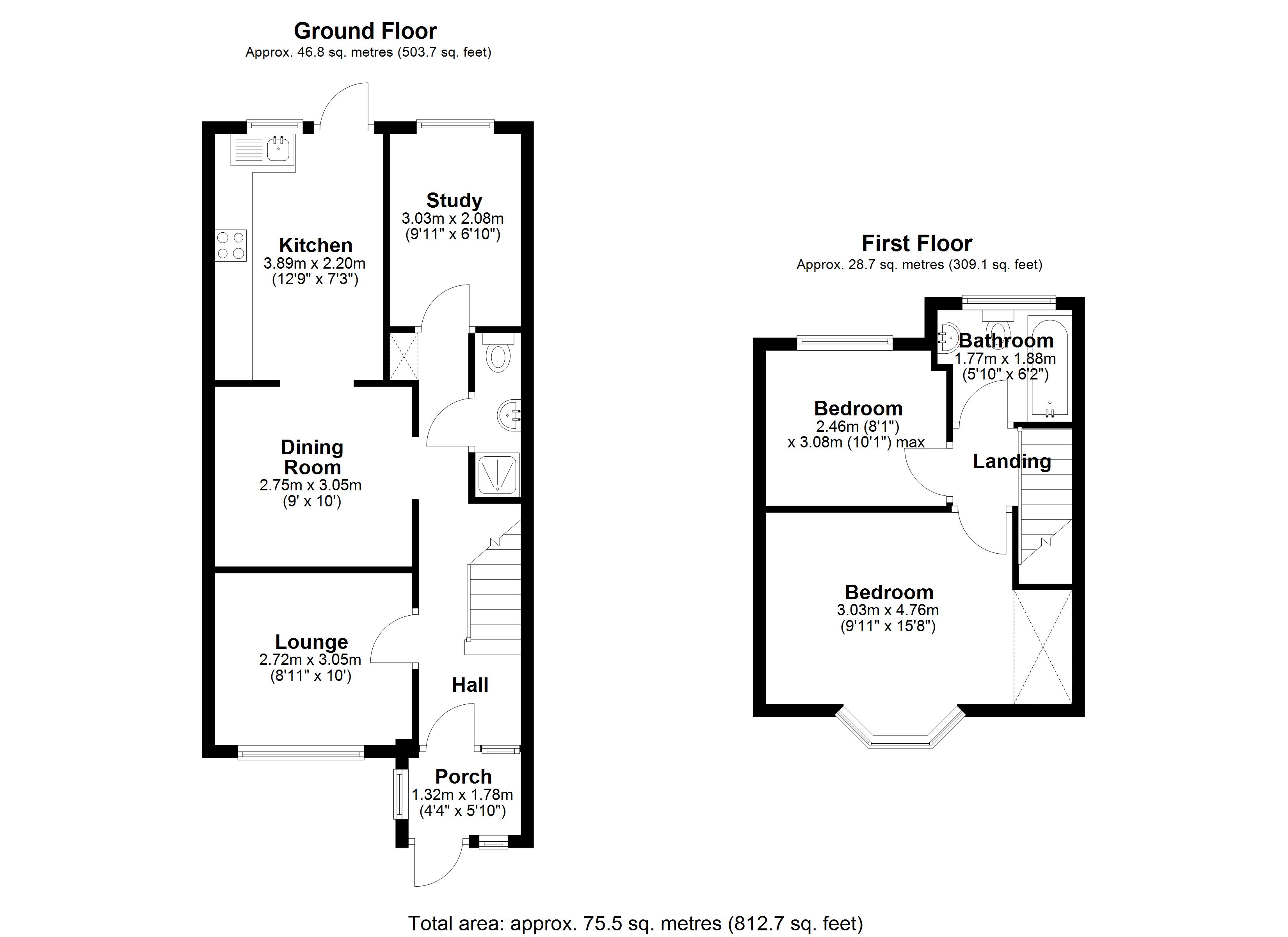 7, Berkeley Drive, West Molesey floorplan