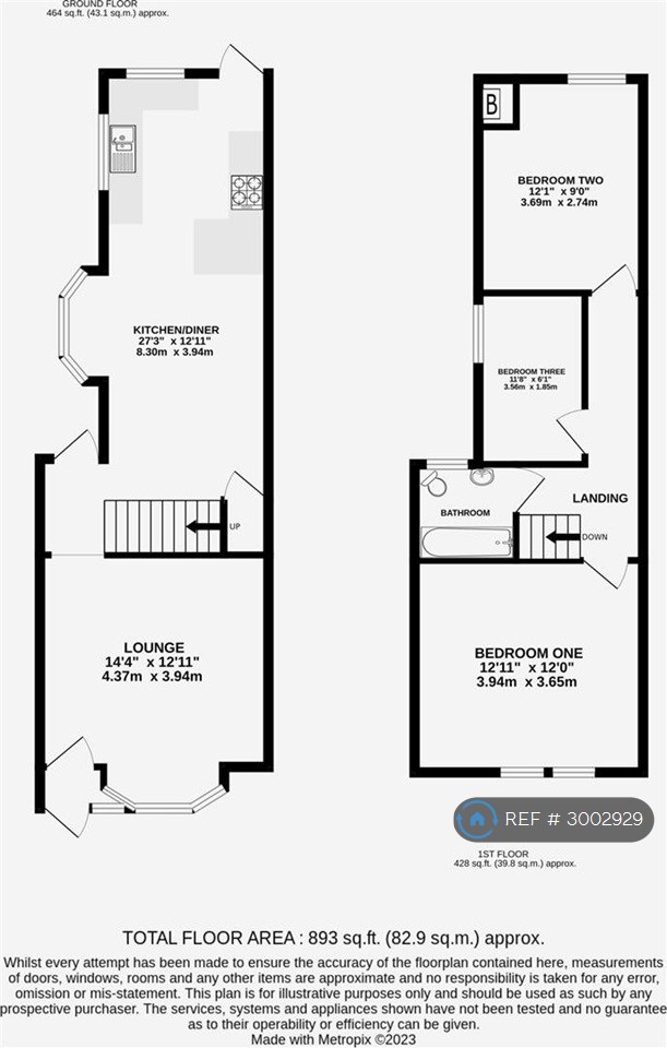 Portchester Road, Portsmouth floorplan
