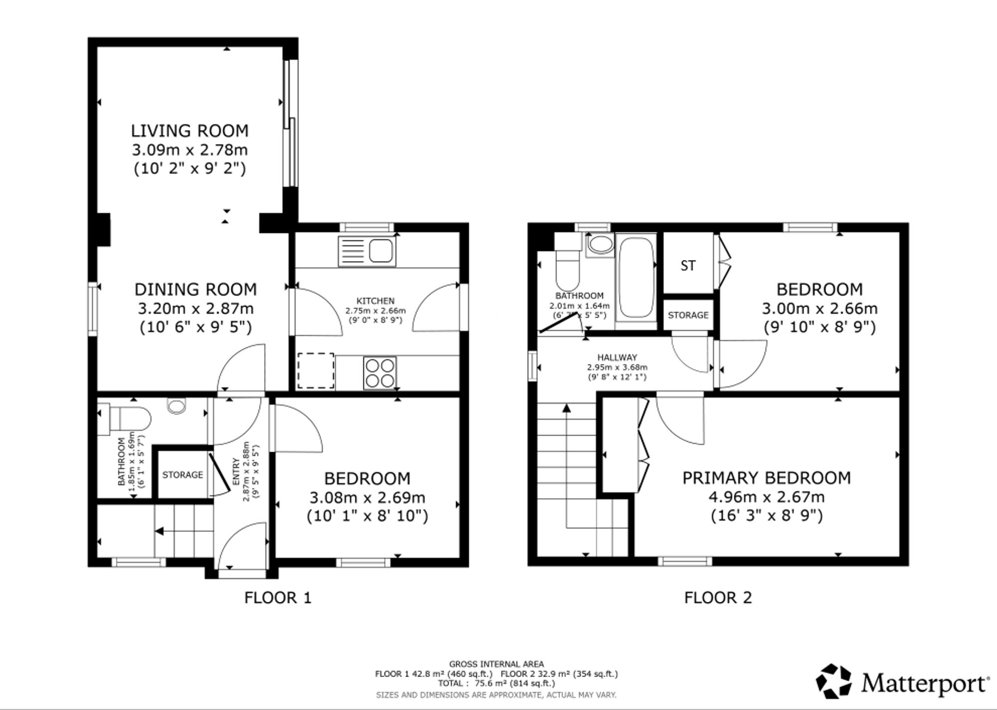 1 Stuart Road, Glasgow floorplan