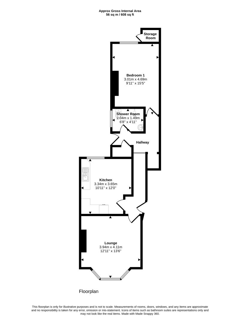 Tunley Road, London floorplan