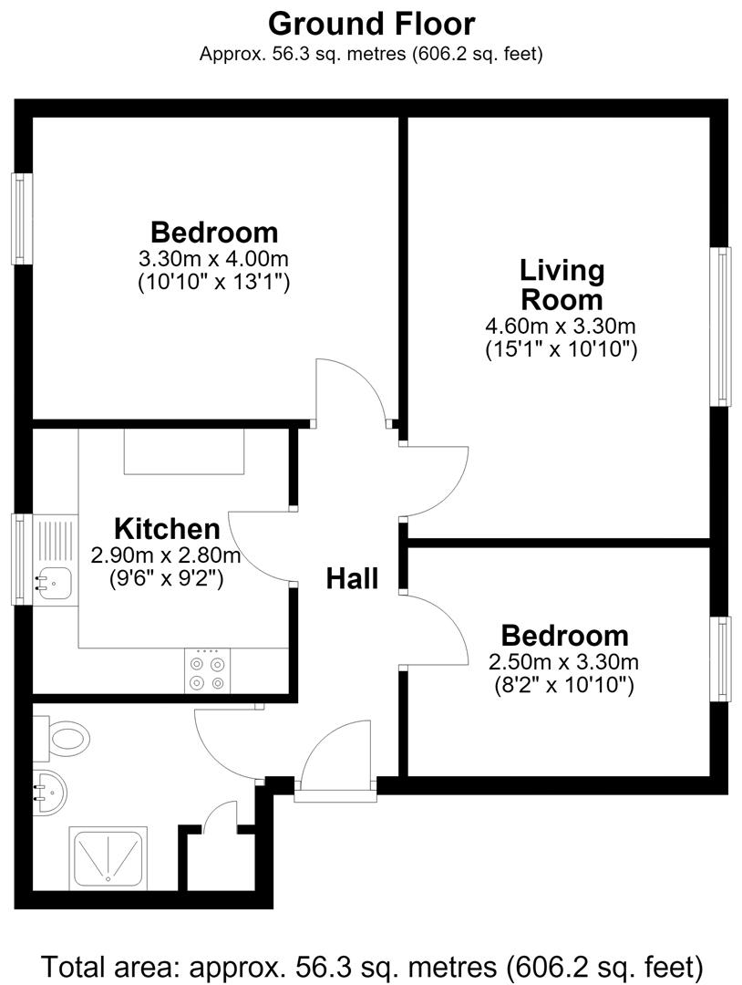 Surridge House, Flat 2, 75 Woodside Green, South Norwood floorplan