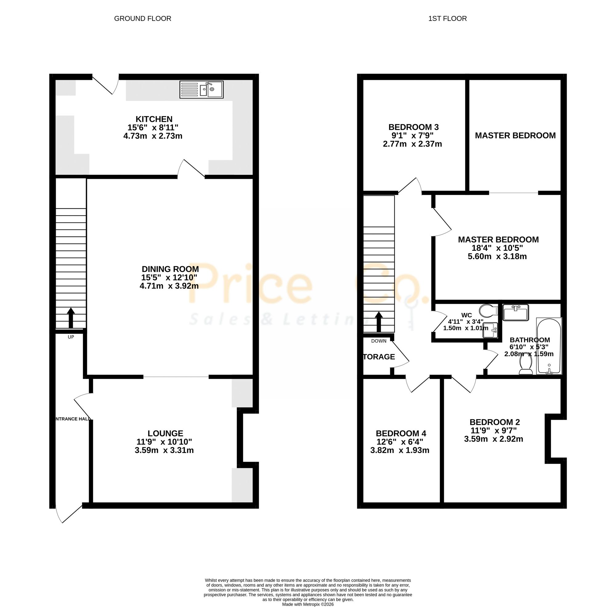 74 Bolton Road, Chorley floorplan