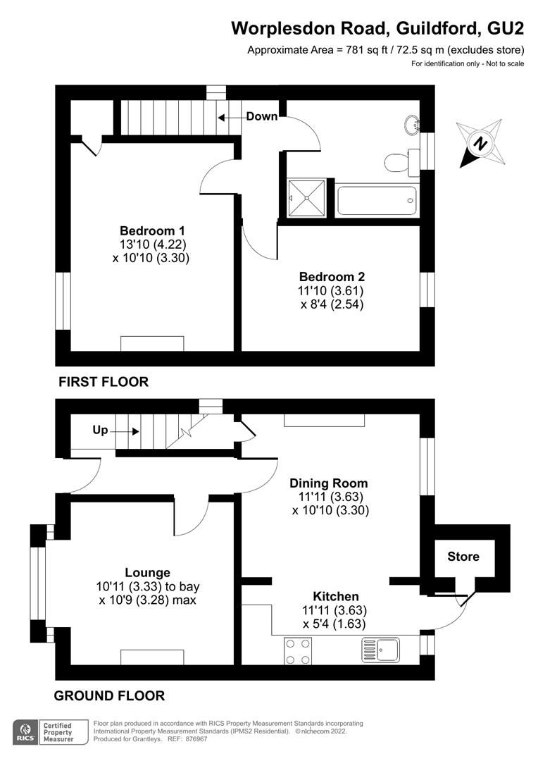 273, Worplesdon Road, Guildford floorplan