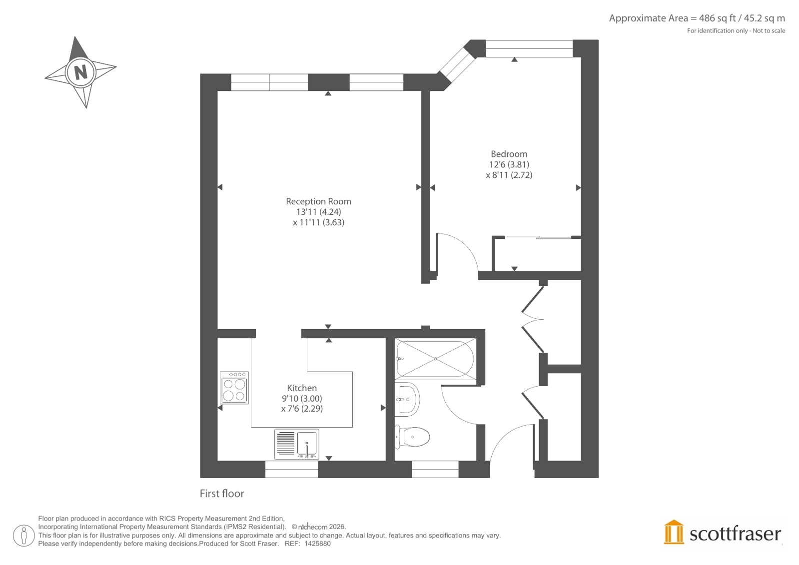 16 The Chilterns,, Gloucester Green, Central Oxford floorplan