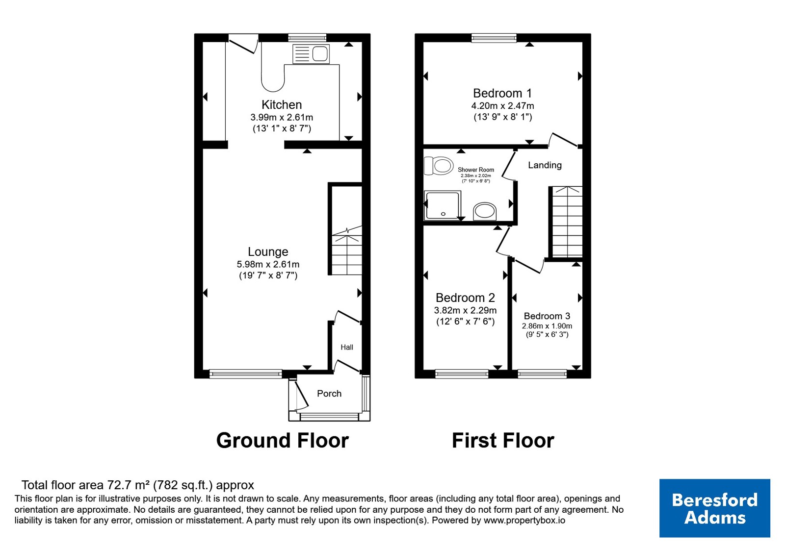 9, Brynteg Street, Bethesda floorplan