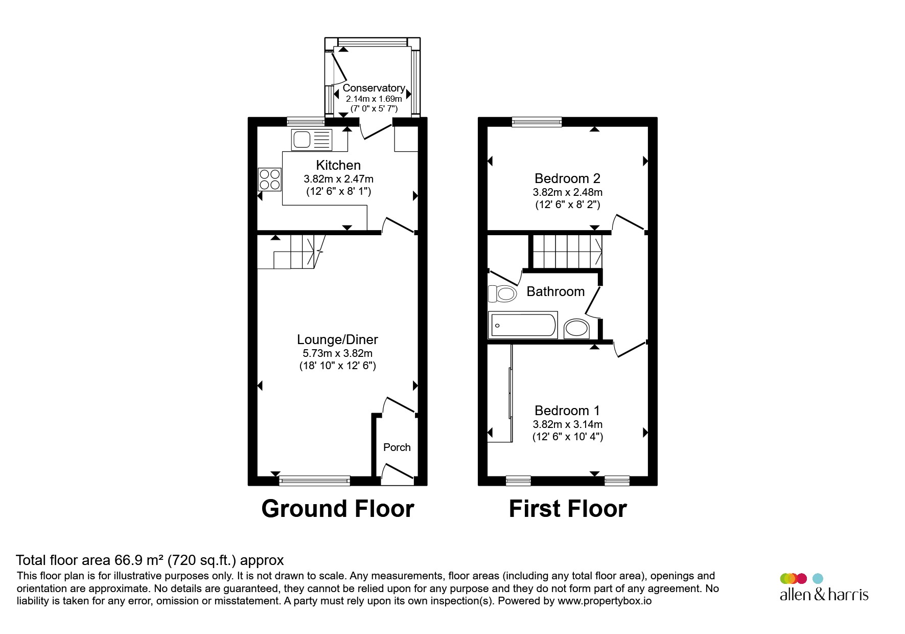 34, Brean Close, Penarth floorplan