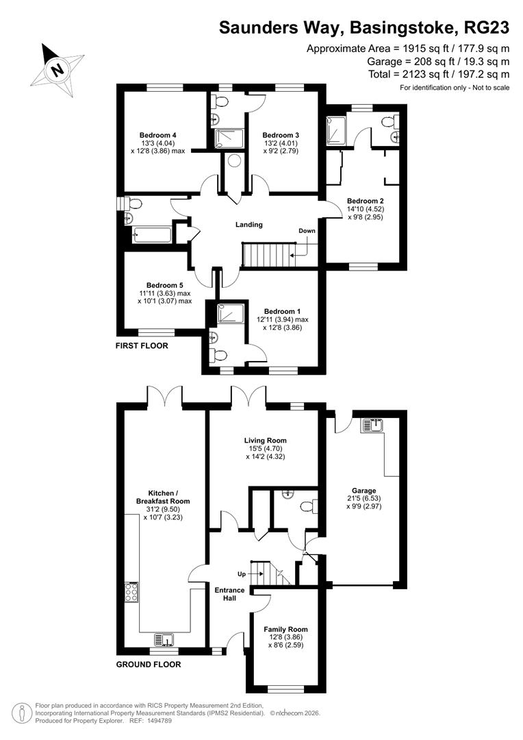 99, Saunders Way, Basingstoke floorplan