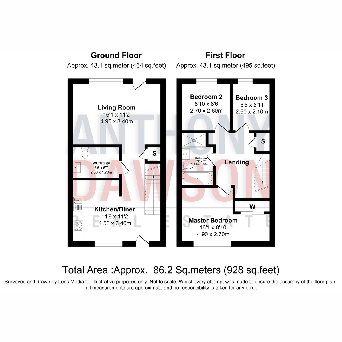 3, Riverside Way, Nelson floorplan