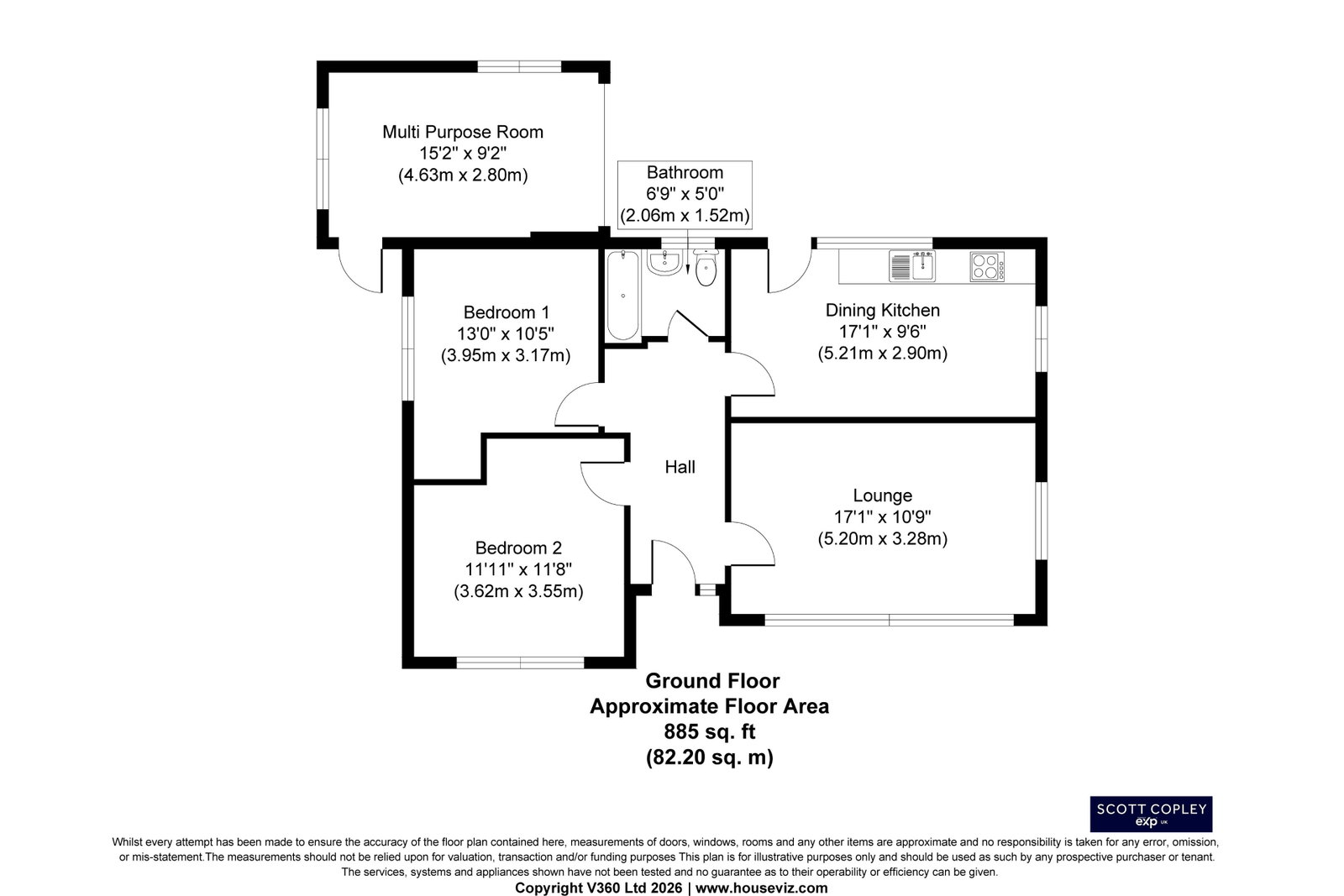 1, Walmsley Drive, Pontefract floorplan