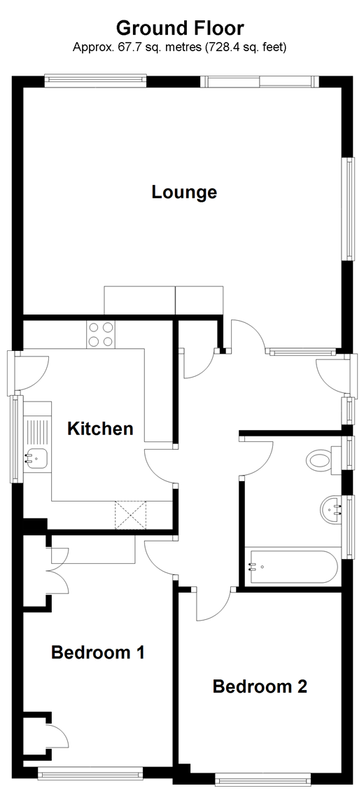 2 Bedrooms Detached bungalow for sale in Lullingstone Road, Maidstone, Kent ME16