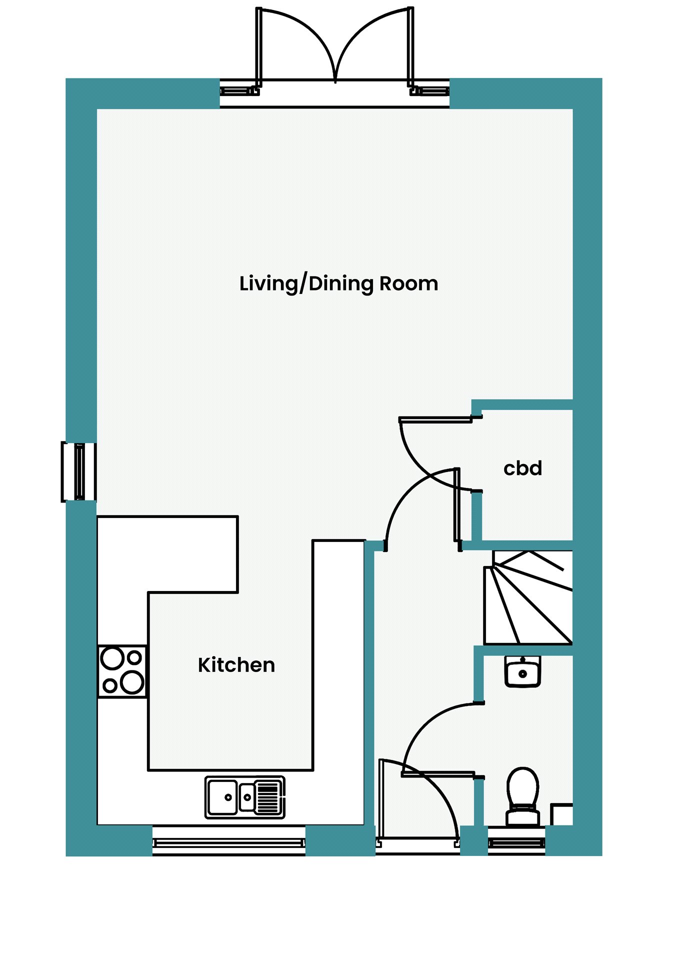 Plot 13 The Brook, Eventide,, Viaduct Hill, Hayle floorplan