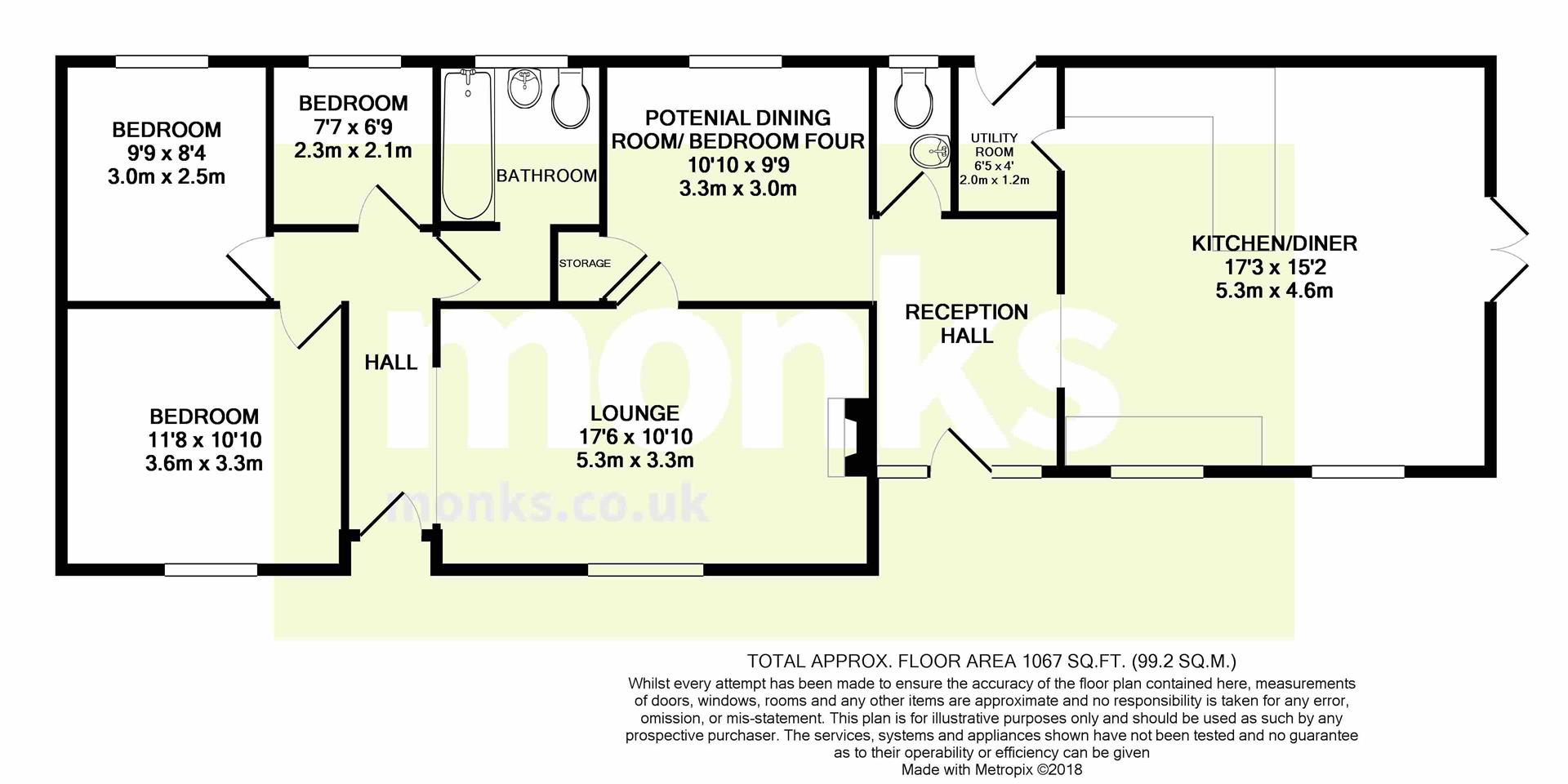 3 Bedrooms Detached bungalow for sale in Silver Birch, Tilley Road, Wem, Shropshire SY4