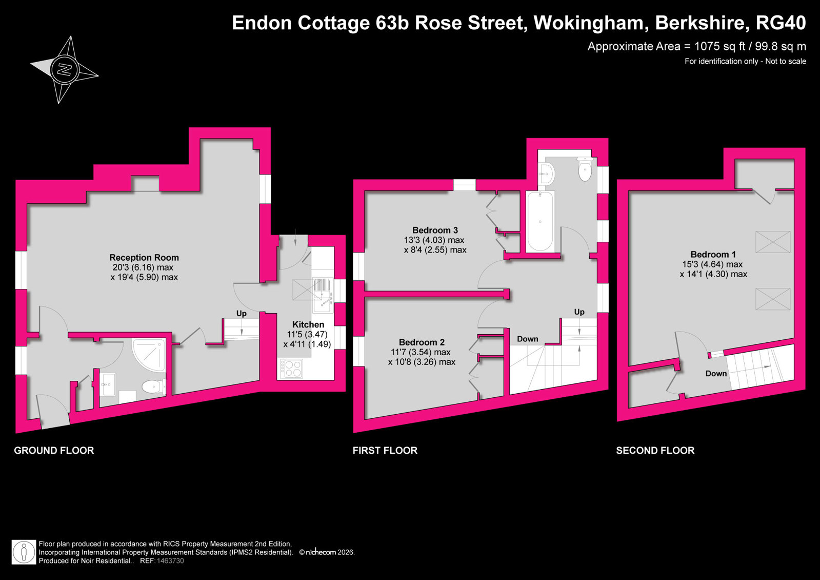 Endon Cottage, 63b, Rose Street, Berkshire floorplan