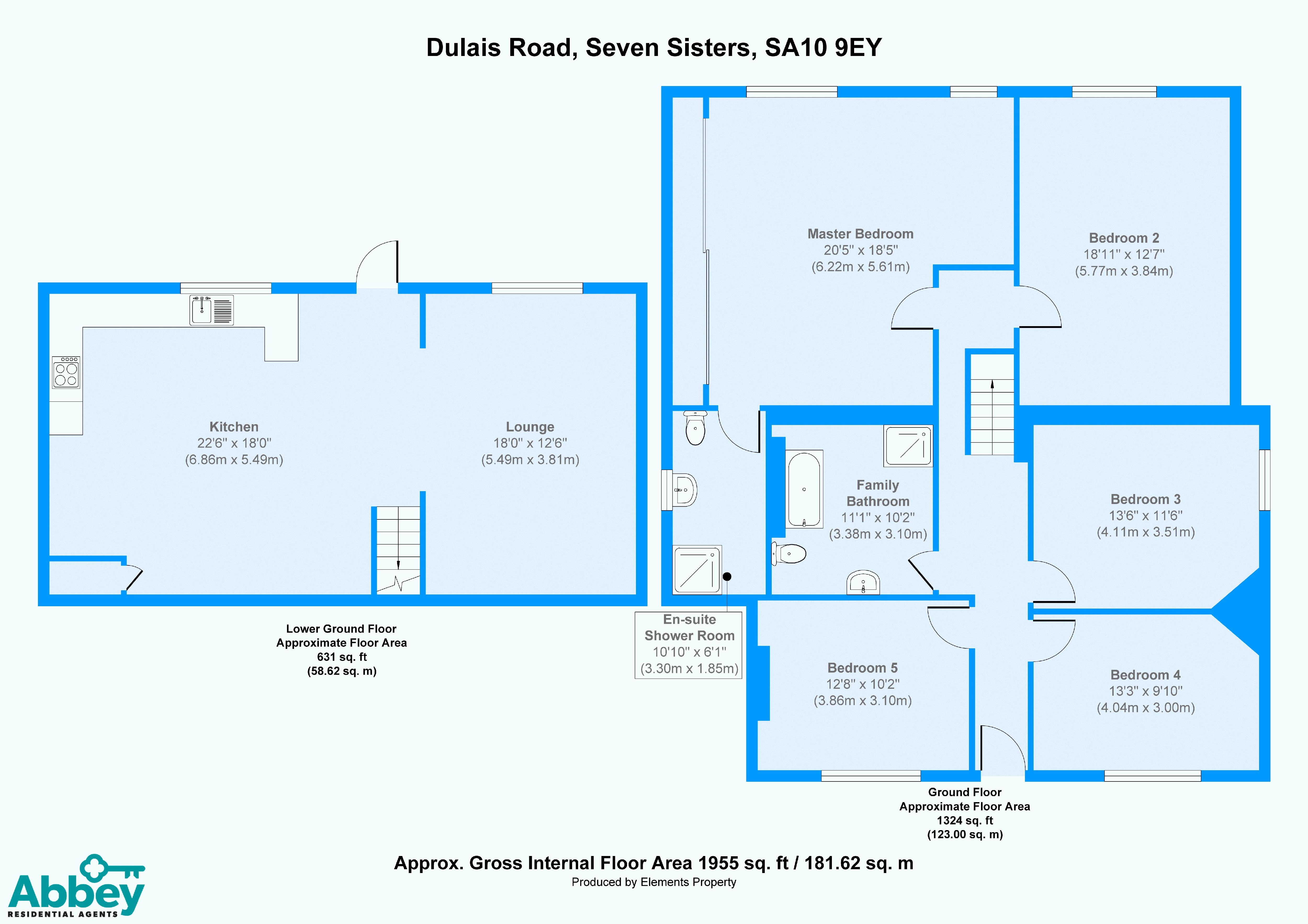 155, Dulais Road, Neath floorplan