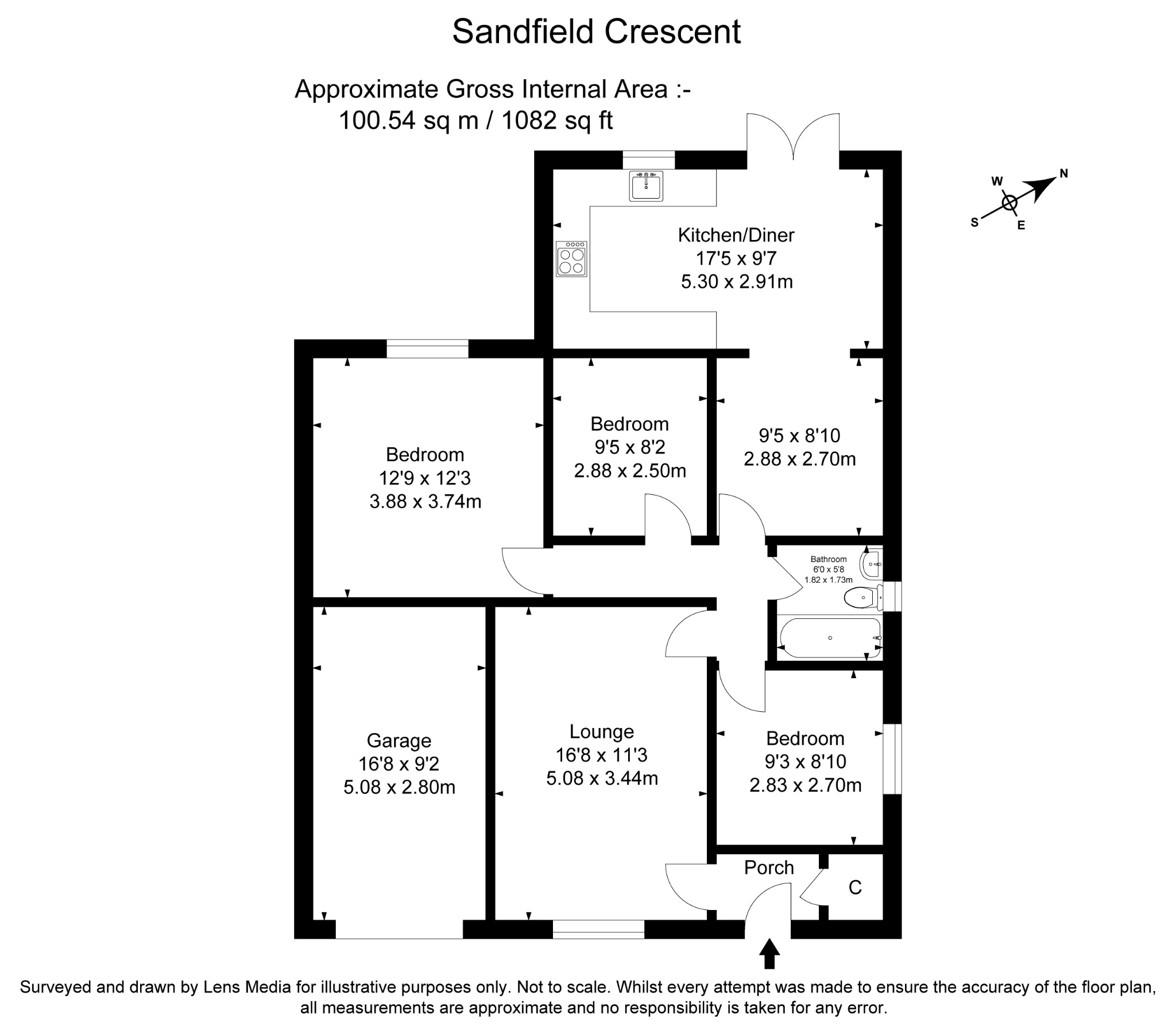15, Sandfield Crescent, Warrington floorplan
