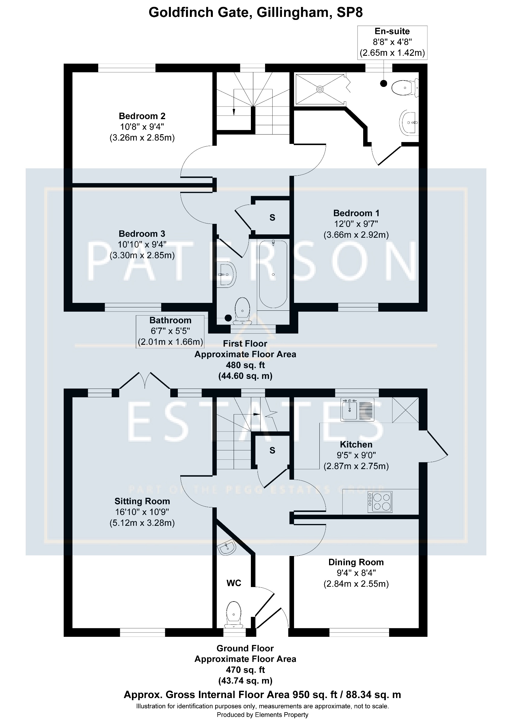 16 Goldfinch Gate, Gillingham floorplan