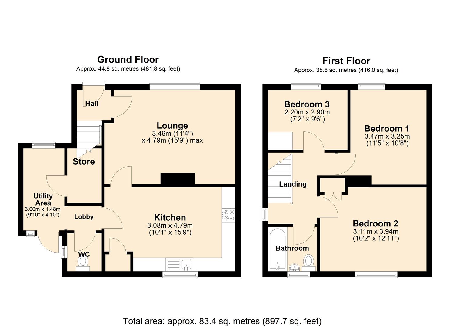 78, Plantation Drive, North Ferriby floorplan