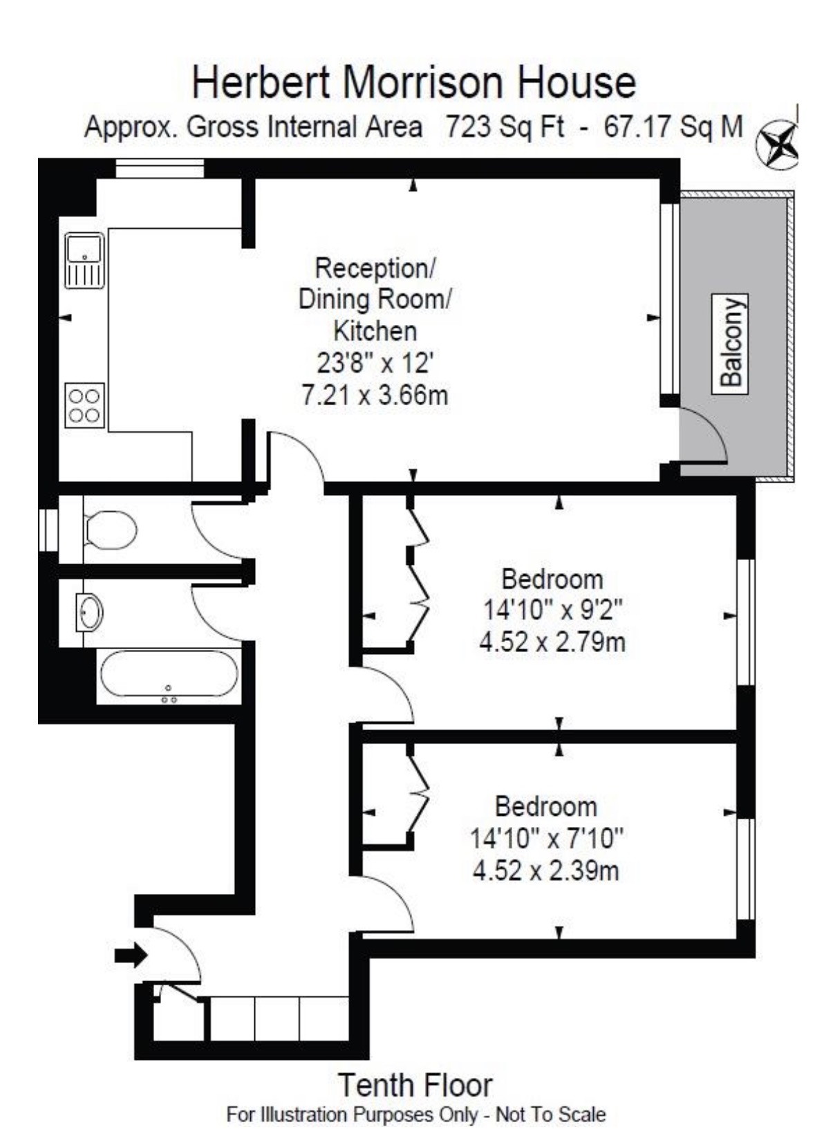 Clem Attlee Court, London floorplan