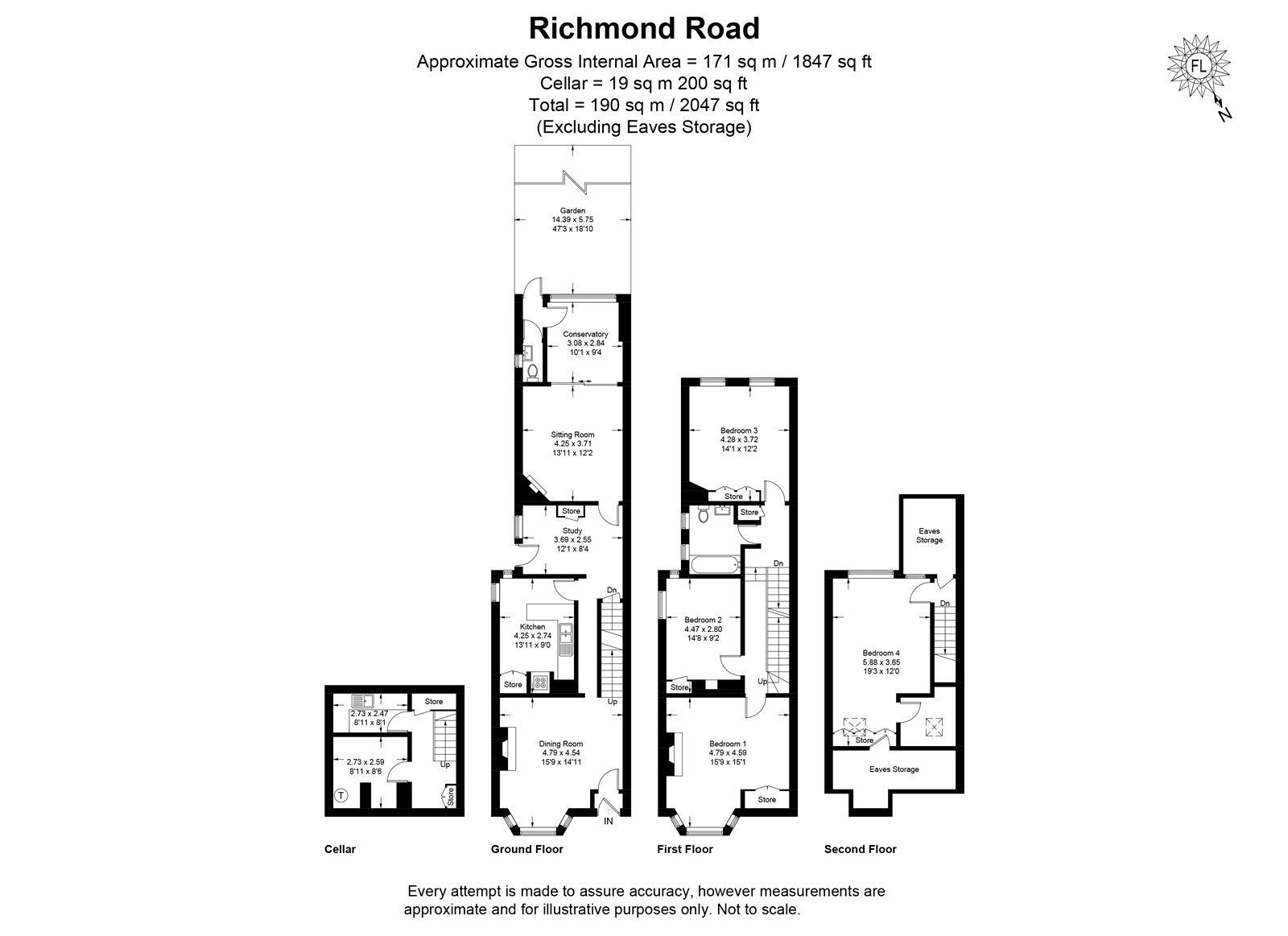 115, Richmond Road, UK floorplan