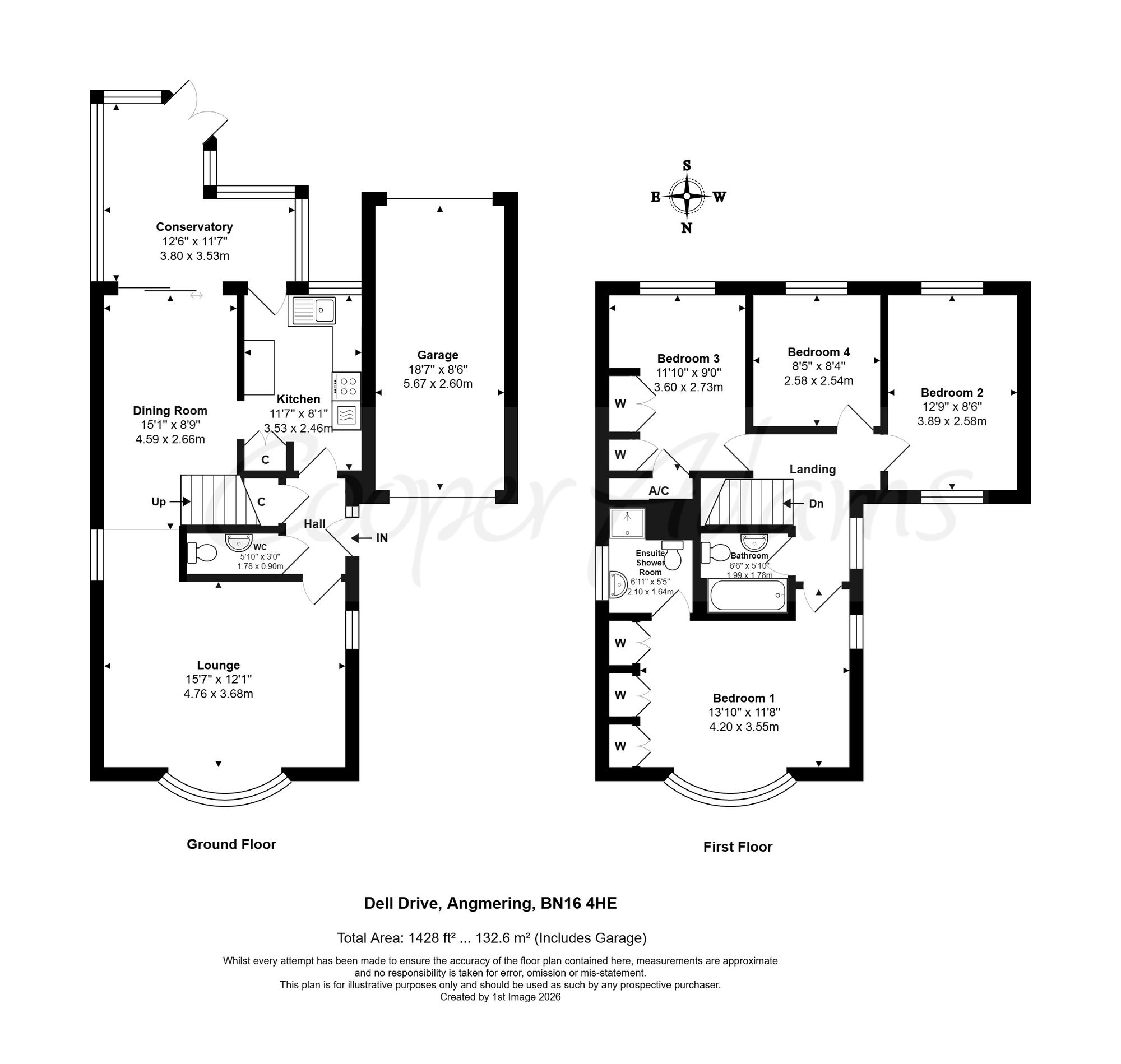 43 Dell Drive, Littlehampton floorplan