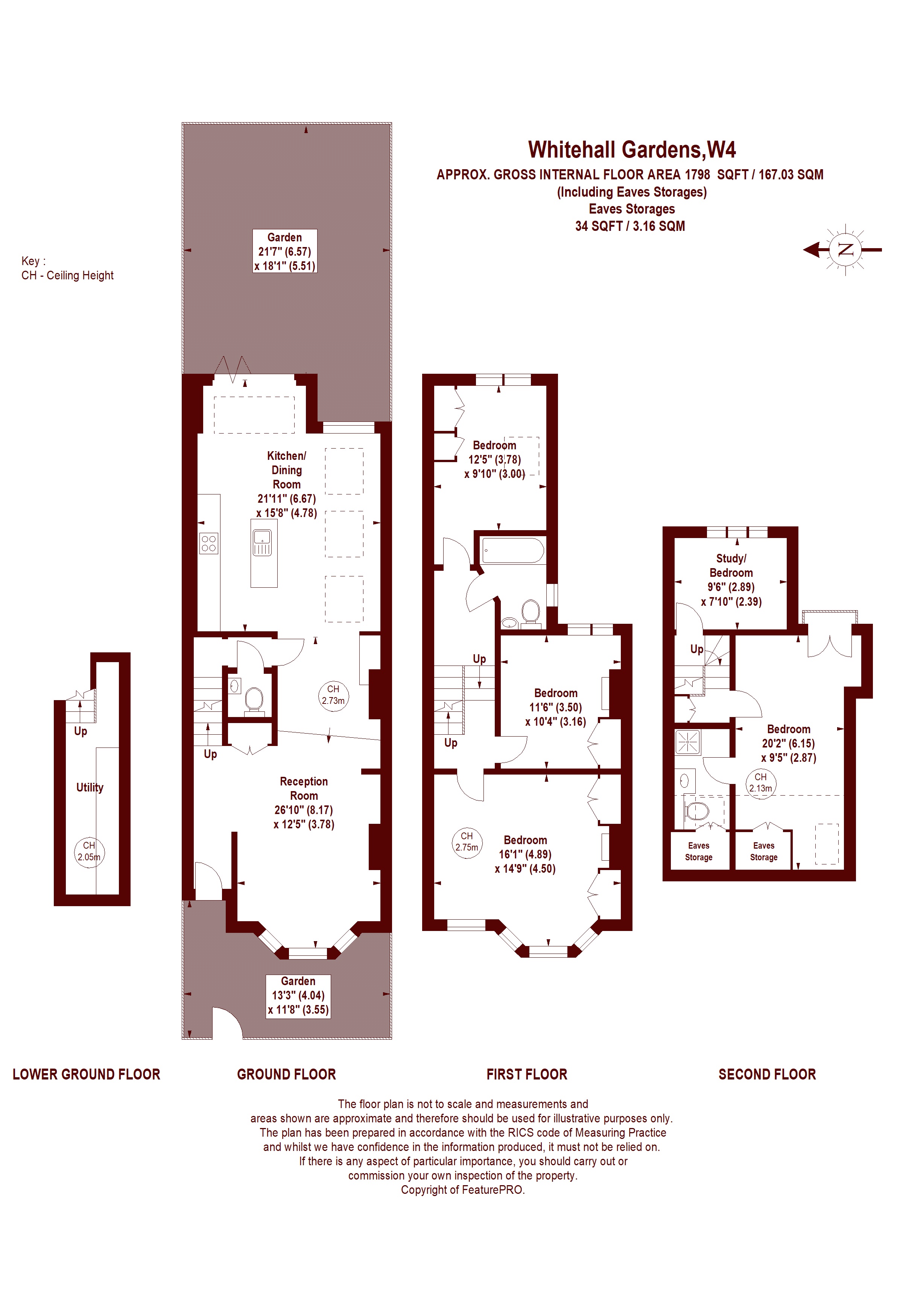 Whitehall Gardens, London floorplan