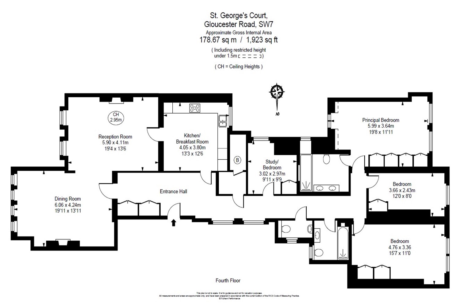 Flat 48, 48 St George's Court, 42-47 Gloucester Road, London floorplan
