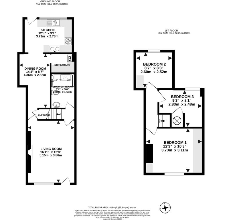 6 Wood Cottages,, Cummings Cross, Newton Abbot floorplan
