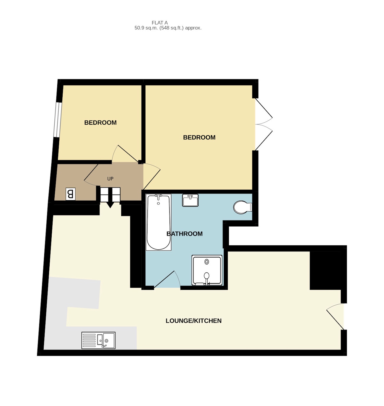 Stoke Gabriel Road, Galmpton, Brixham TQ5, 2 bedroom flat for sale