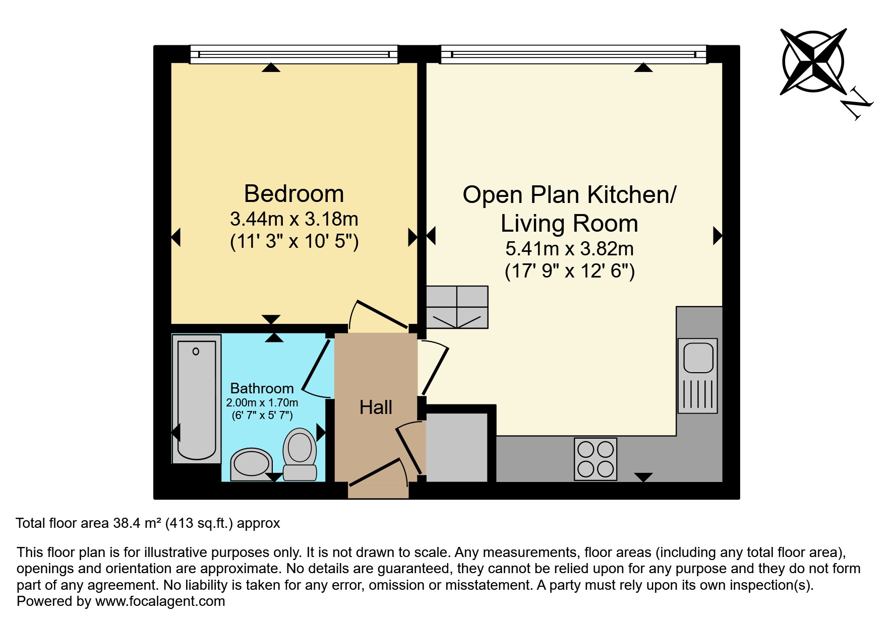 Flat 320, The Vista Building, Calderwood Street, London floorplan