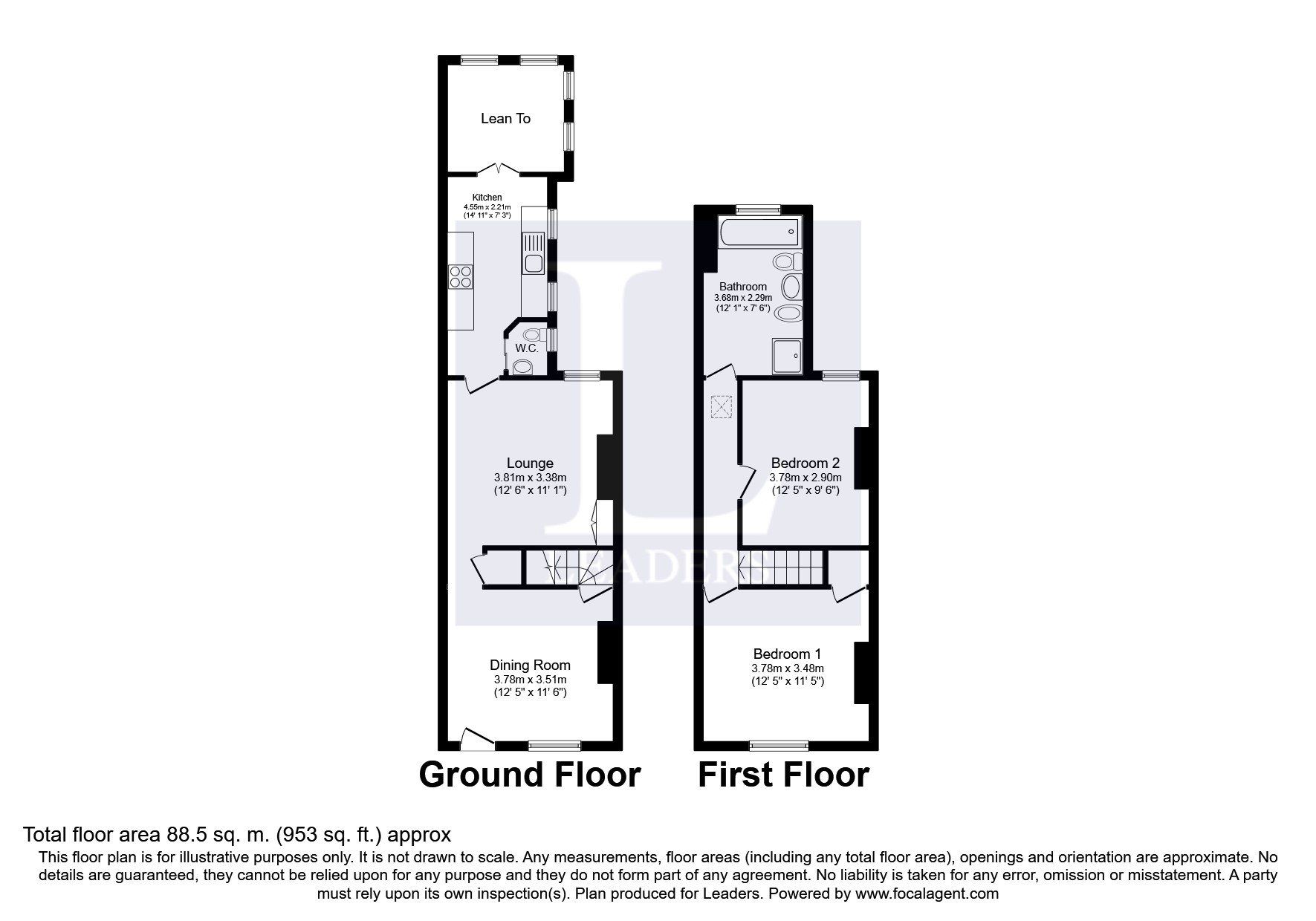 2 bed terraced house for sale in Empress Road, Loughborough