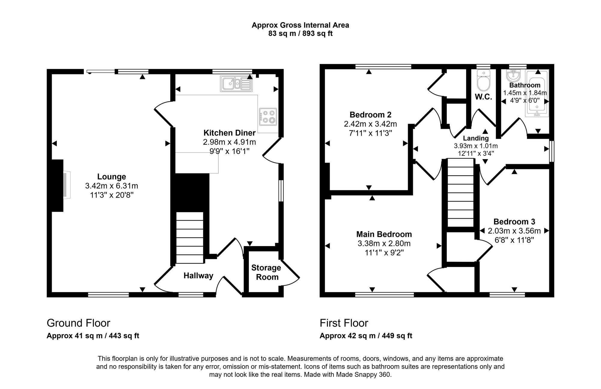 45 New Street, Wigan floorplan