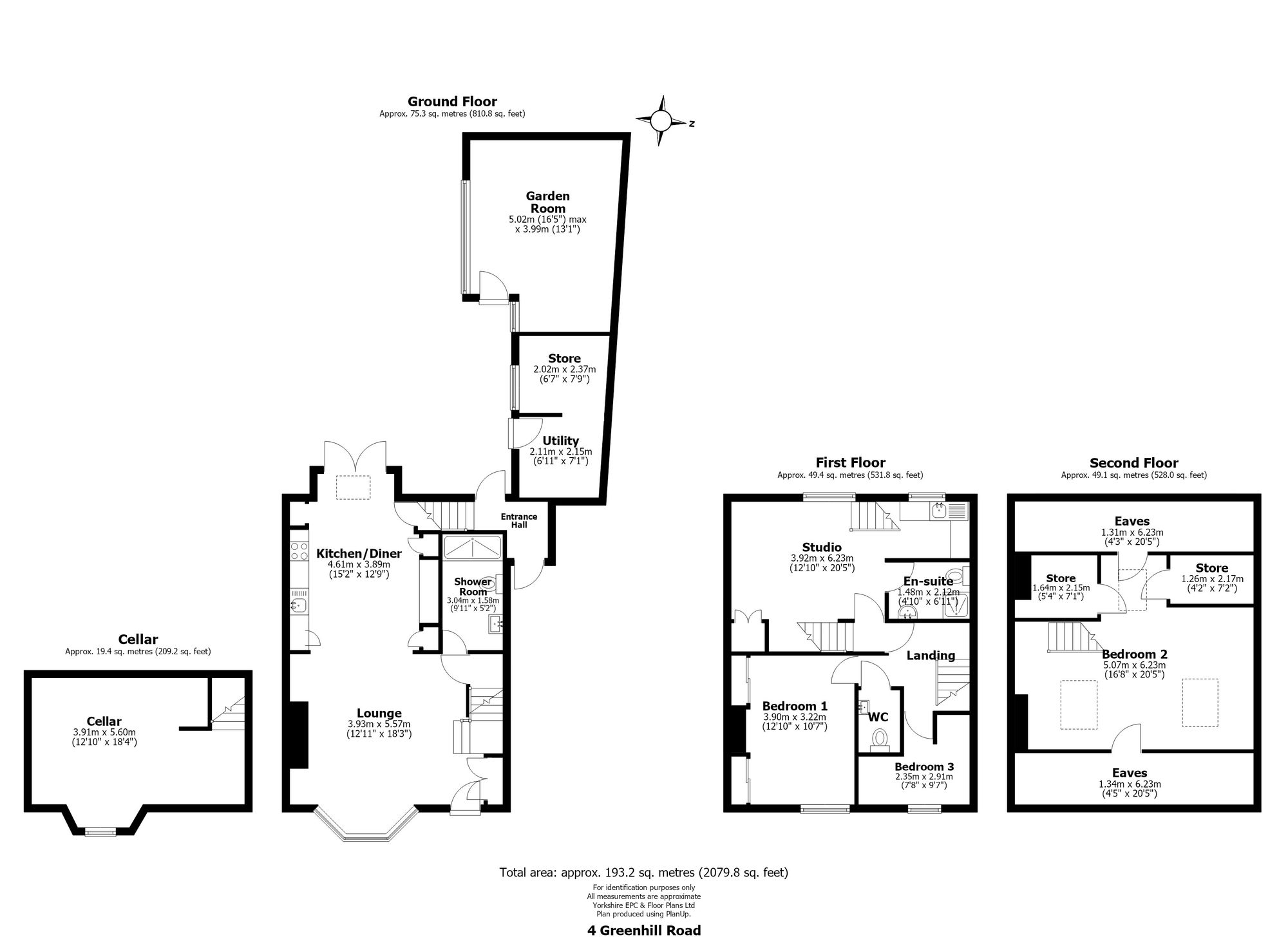4 Greenhill Road, Sheffield floorplan