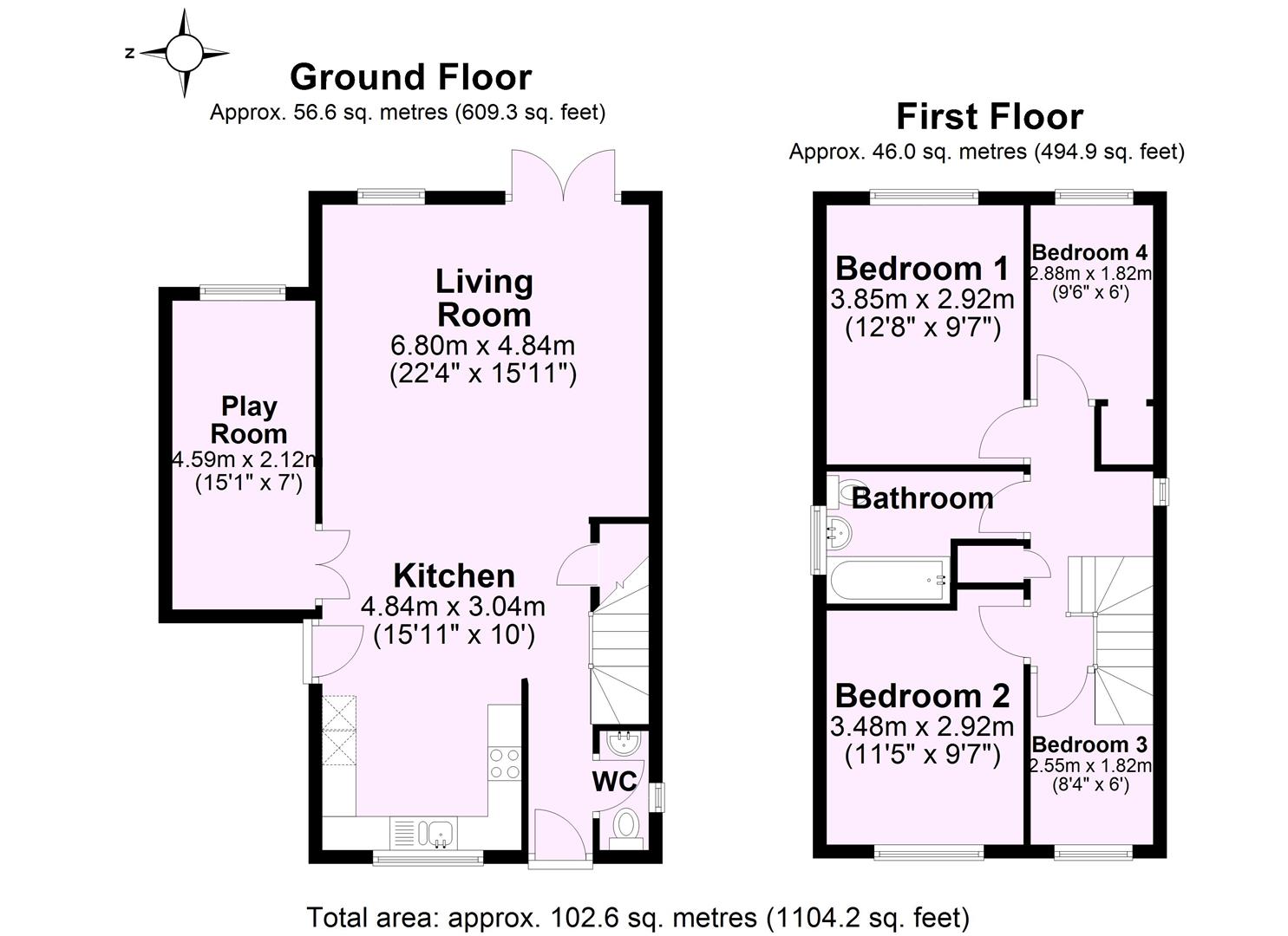 17, Redmires Close, York floorplan