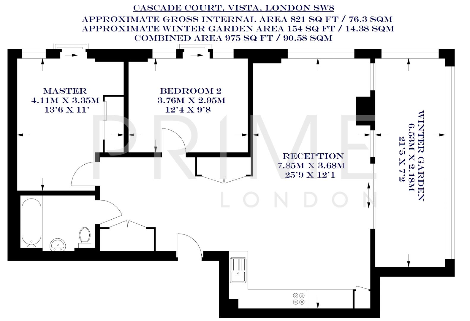 65, Cascade Court, Vista Chelsea Bridge Wharf floorplan