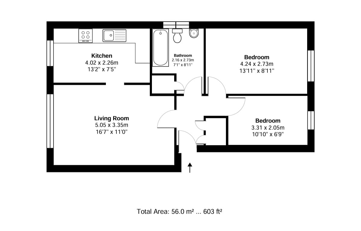 Mandeville Road, Enfield floorplan