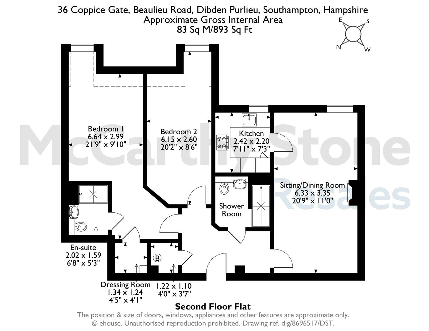36 Coppice Gate, Beaulieu Road, Southampton floorplan